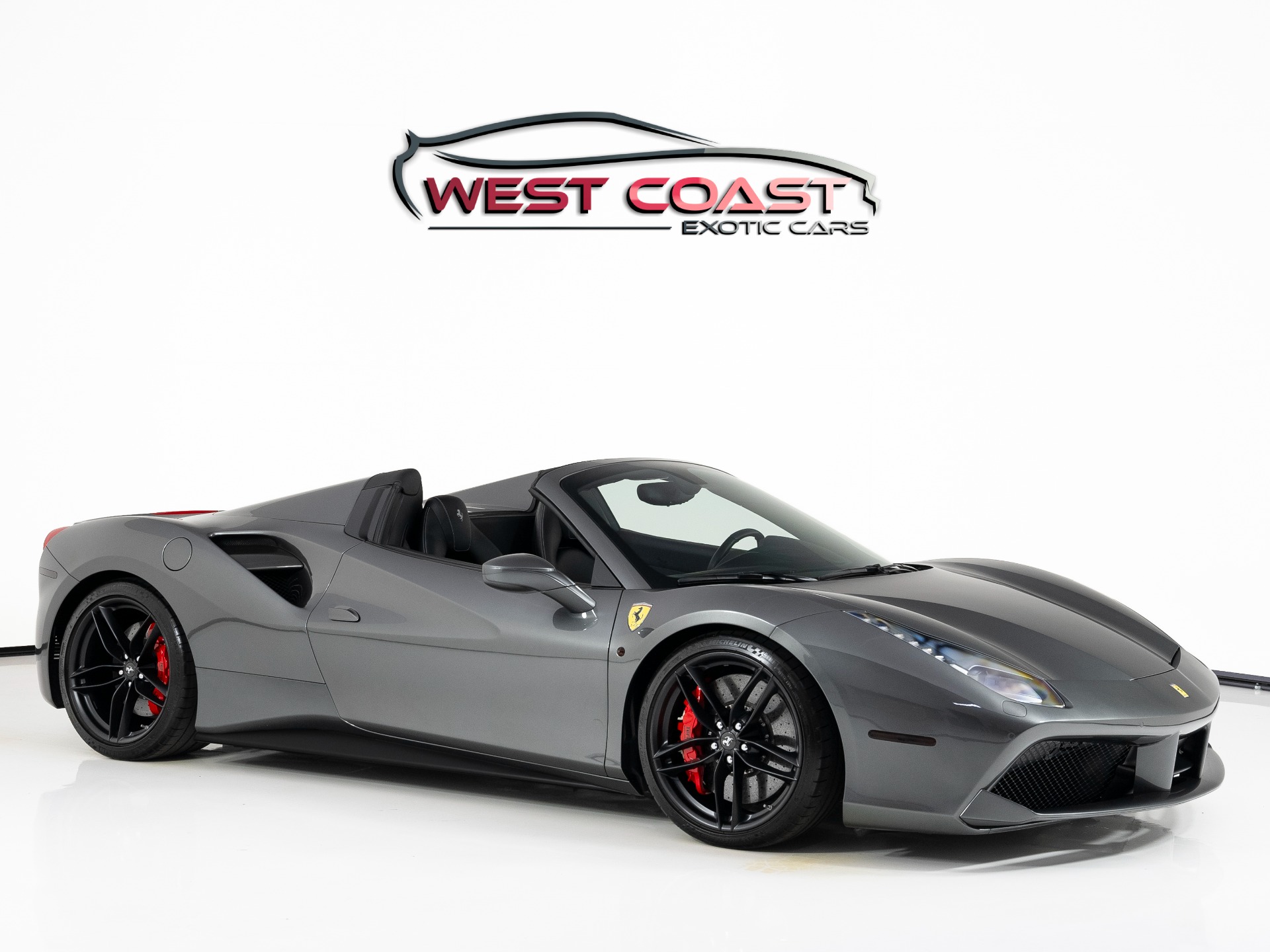 フェラーリ 488 spider ブラック　バッグ Ferrari 488 Spider ボストンバッグ 黒 メンズ
