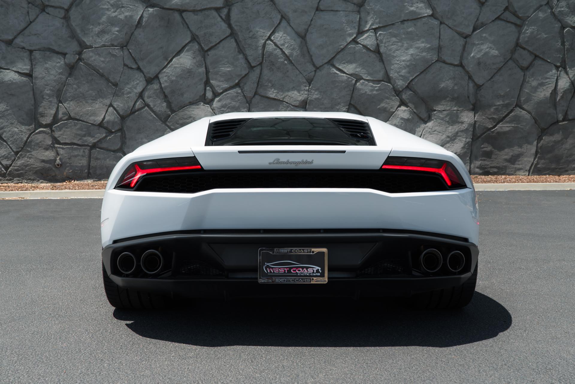 White Lamborghini Gallardo Rear