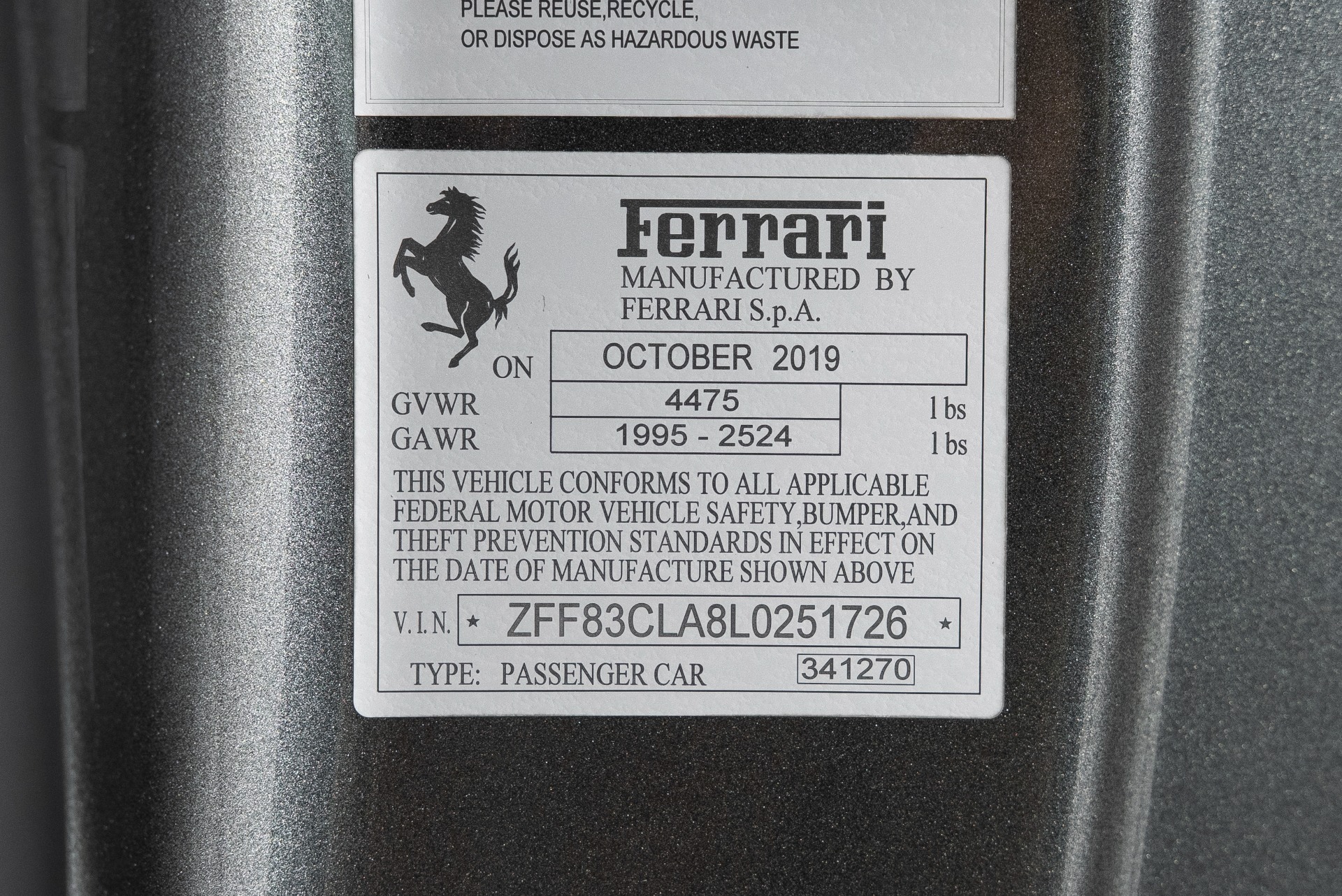 メロディページ Used 2020 Ferrari 812 Superfast For Sale (Sold) | West Coast