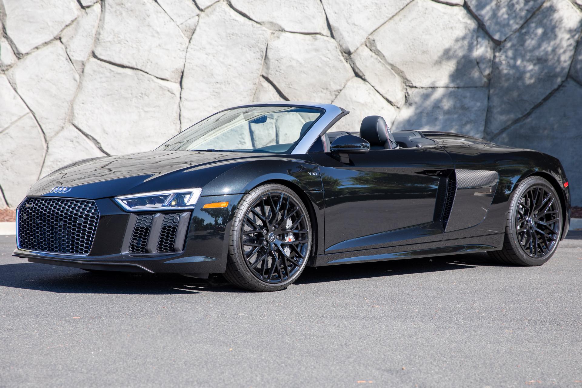 Black Audi R8 Convertible
