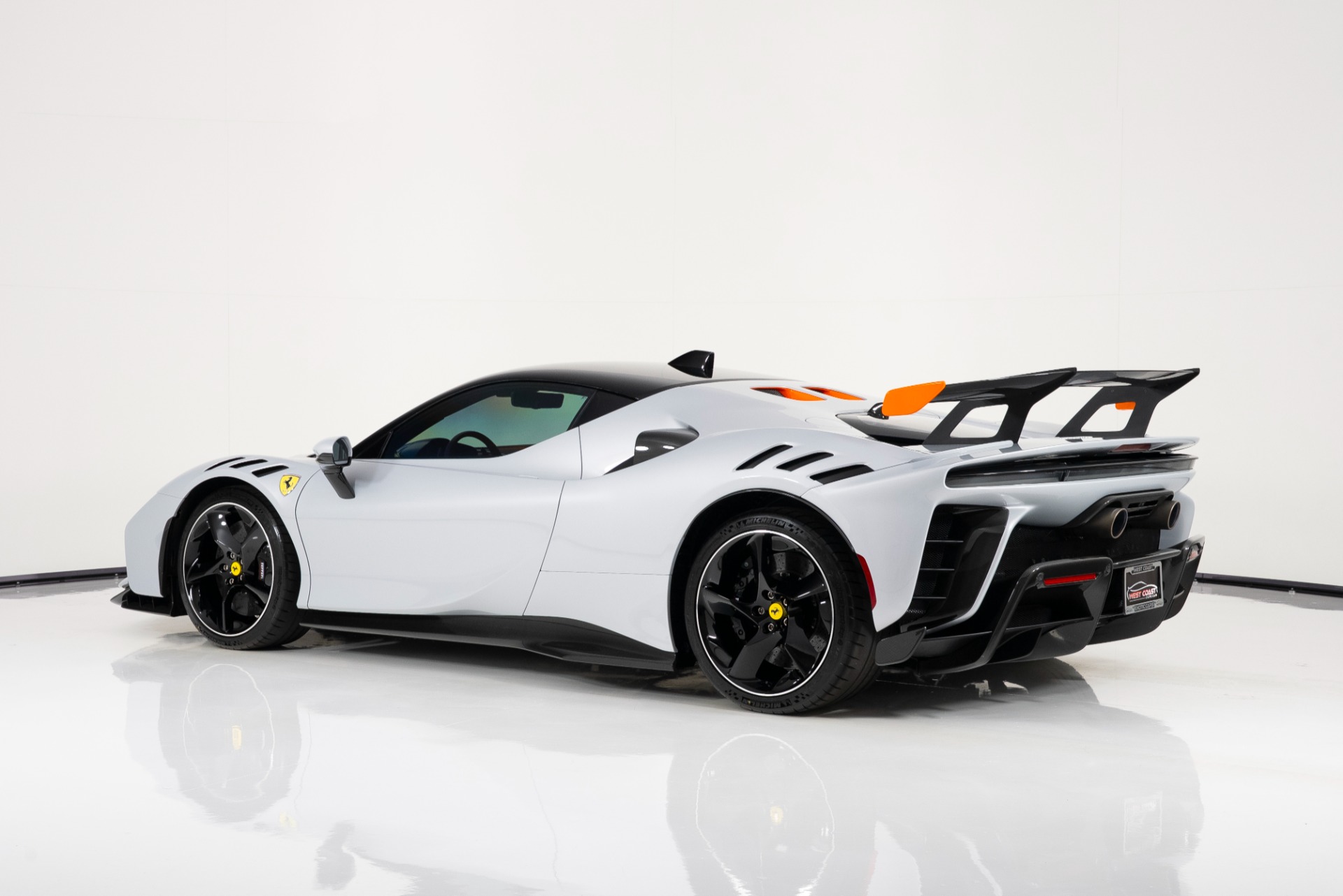 White Sf90 Rear 2024 Ferrari Sf90 Stradale White