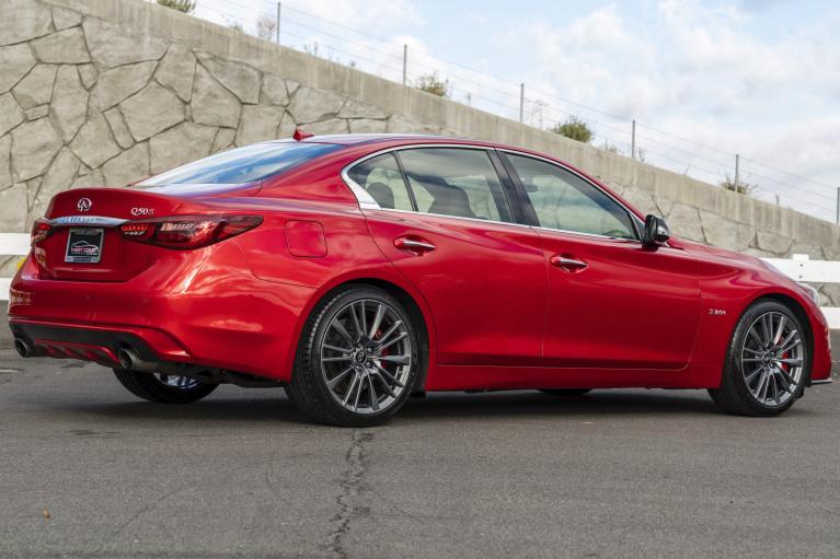 Used 2018 Infiniti Q50S Red Sport 400 for sale Sold at West Coast Exotic Cars in Murrieta CA 92562 3