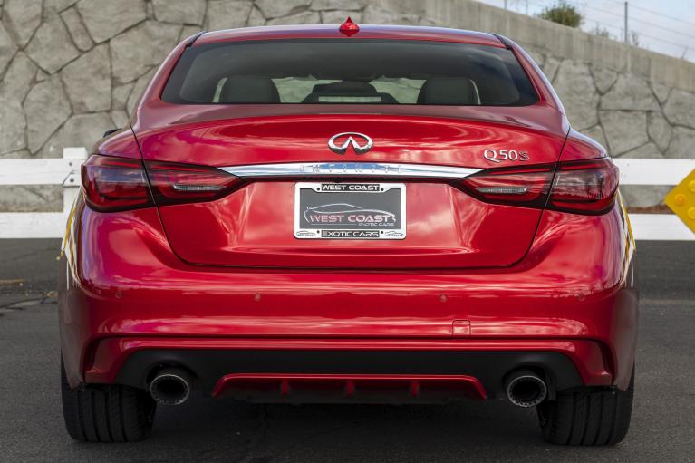 Used 2018 Infiniti Q50S Red Sport 400 for sale Sold at West Coast Exotic Cars in Murrieta CA 92562 4