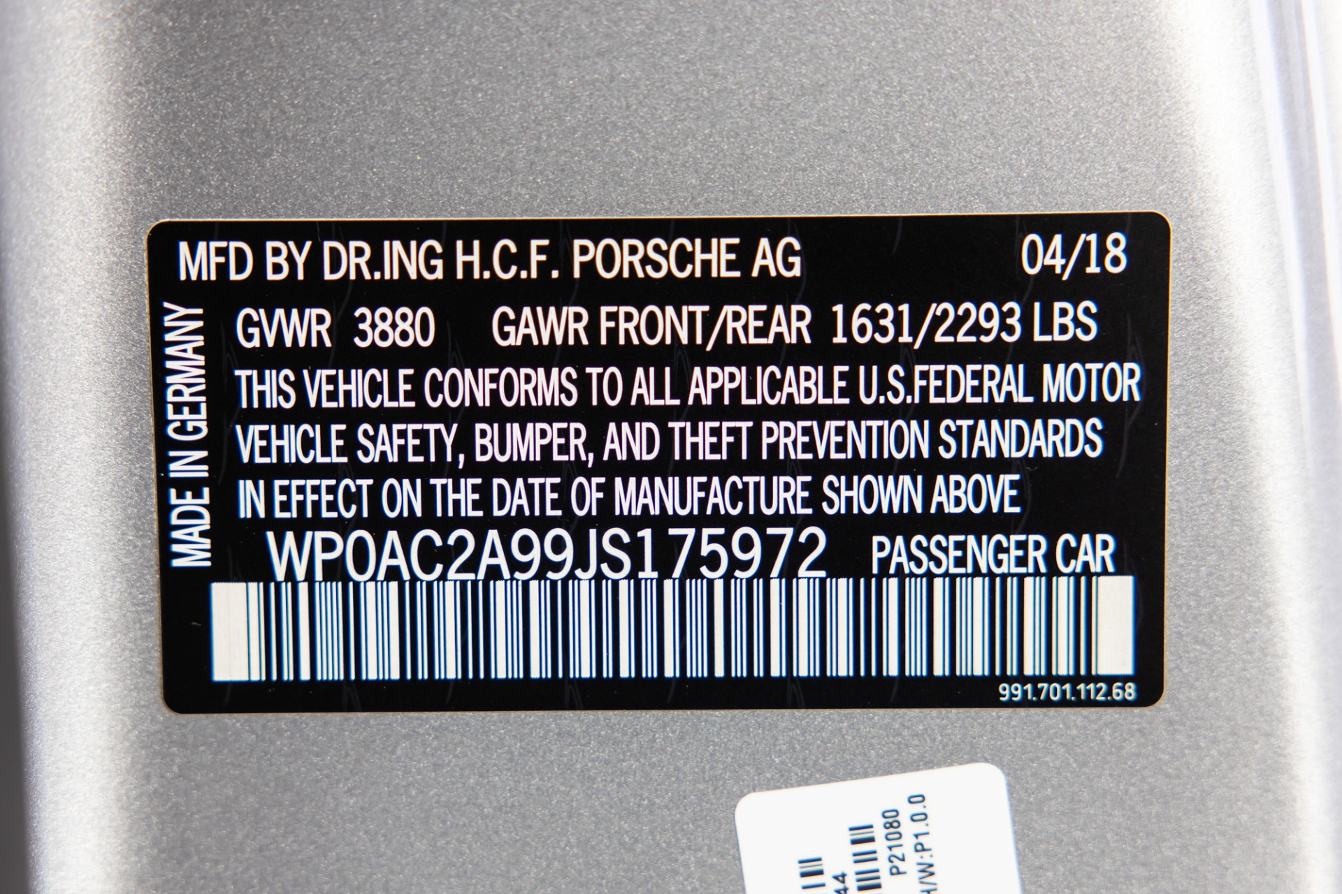 Used 18 Porsche 911 Gt3 Manual W Ccbs For Sale Sold West Coast Exotic Cars Stock P2153